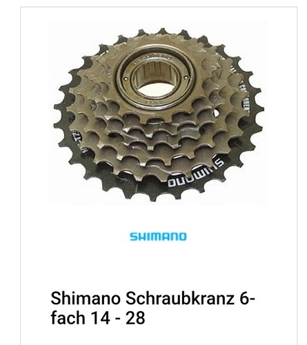 Shimano schraubkranz - shimano, 6